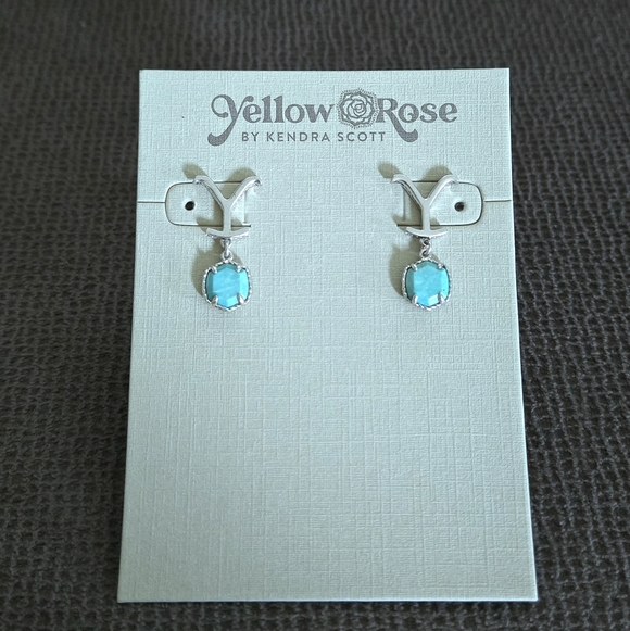 Yellow💛 Rose🌹 By Kendra Scott x Yellowstone🐂 "Dutton" Drop Earrings - NWT - Picture 2 of 16